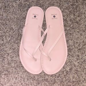 Pink flip flops